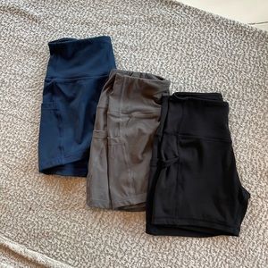 Biker shorts 3 pack with pockets